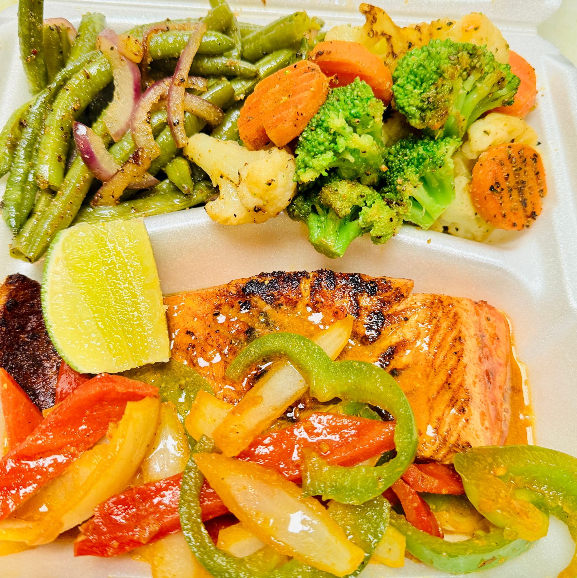 Salmon With 2 Side Order