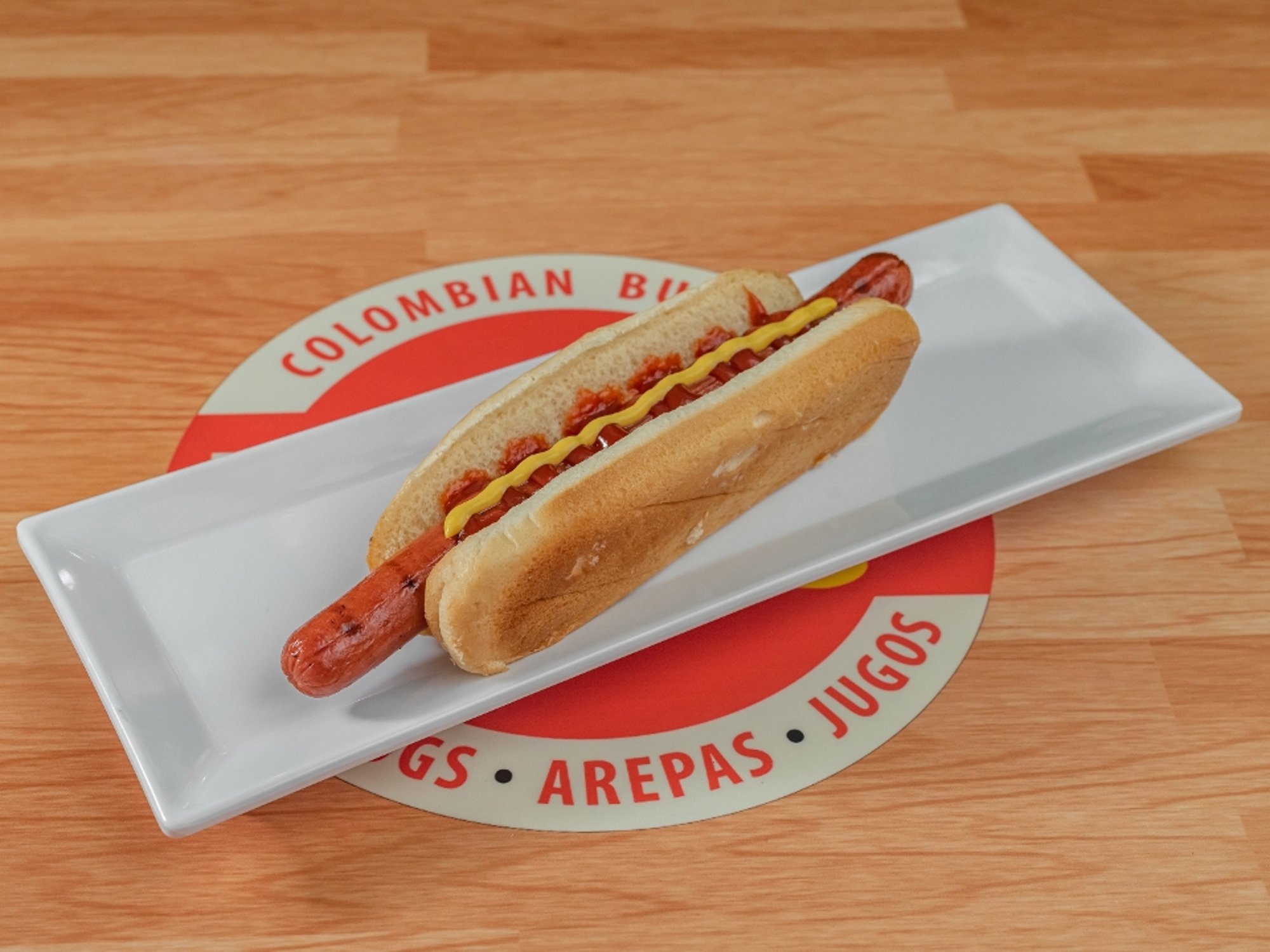 Hot Dog plain with Fries