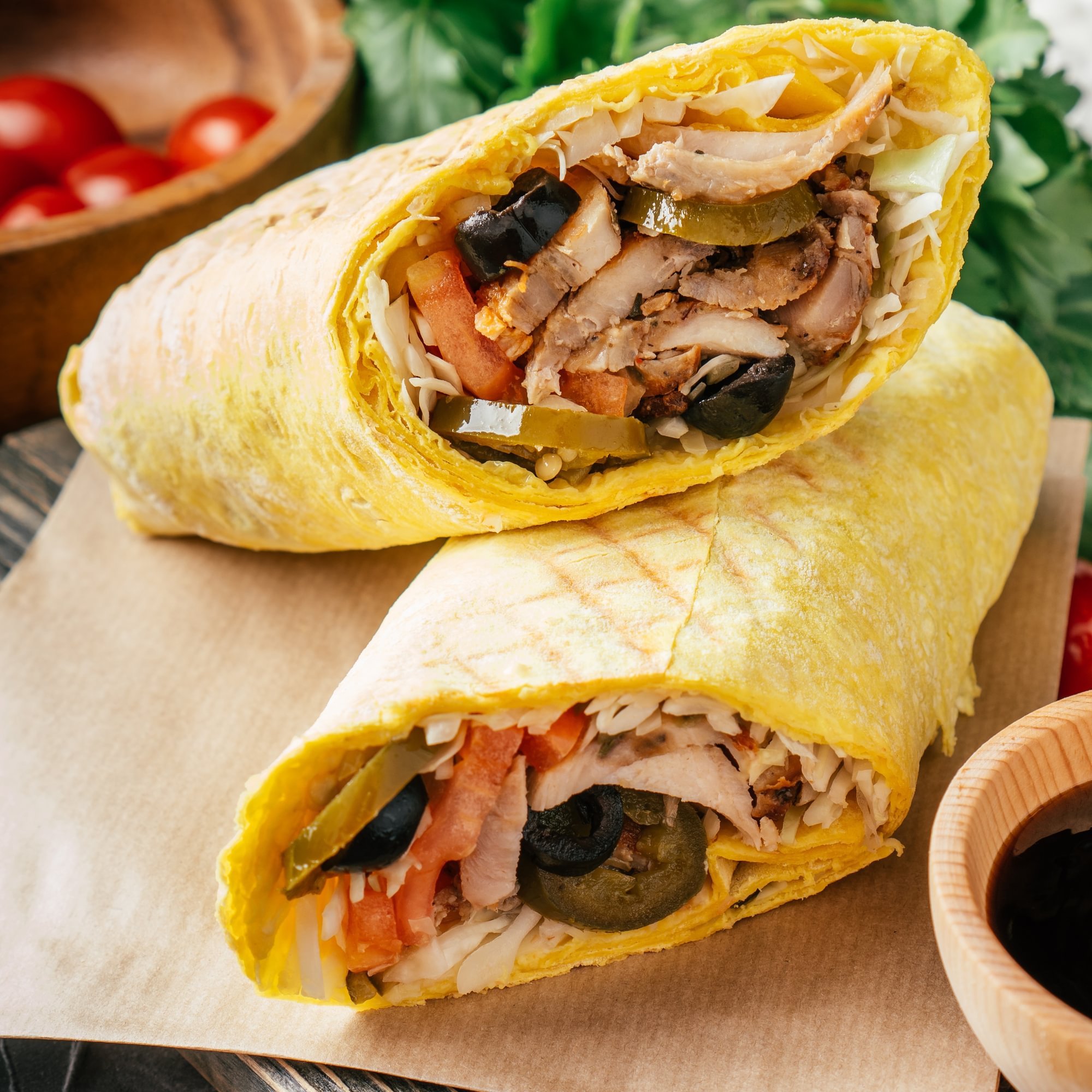 Greek Chicken Wrap