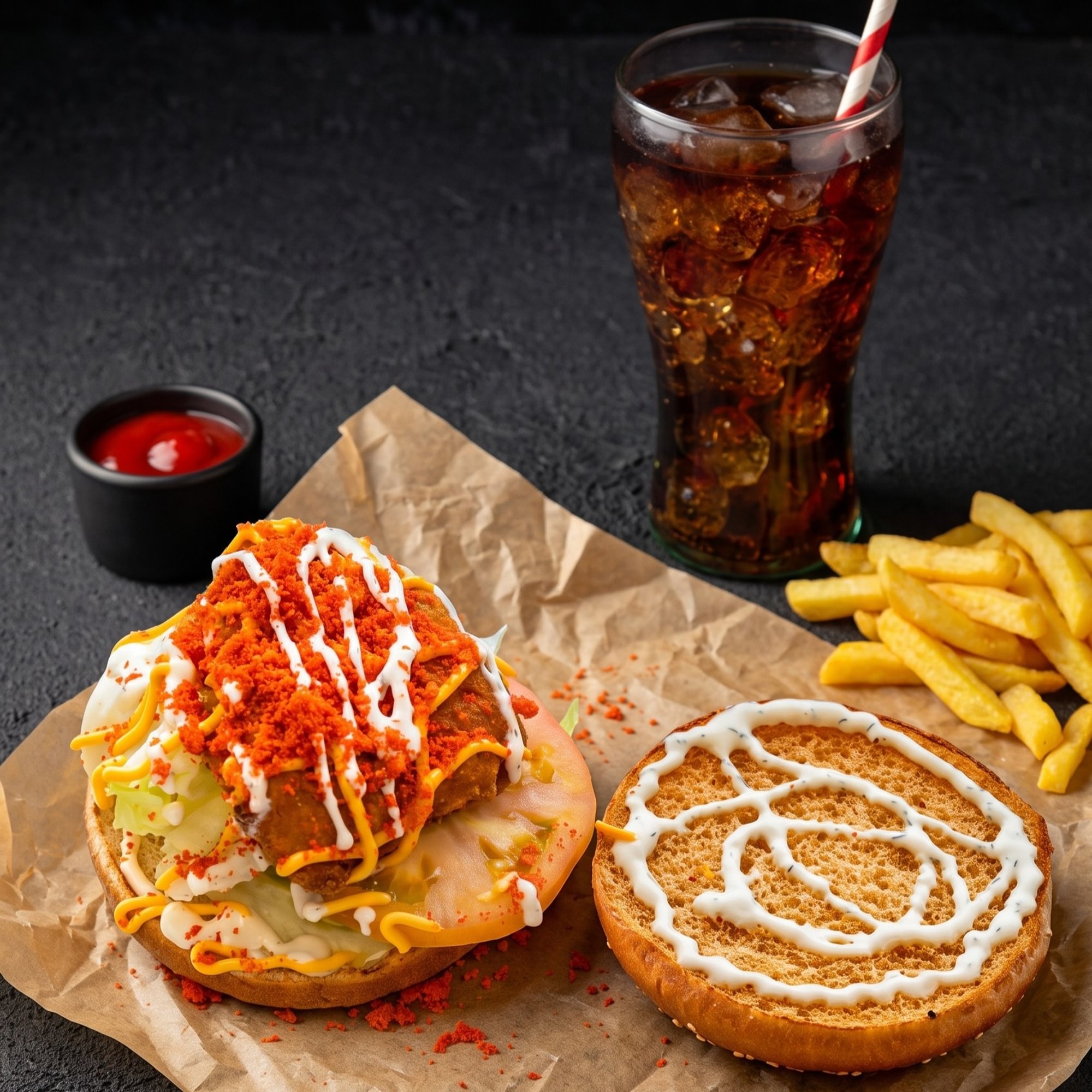 Royal Cheetos combo w fries/soda