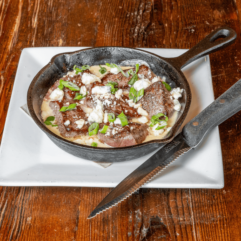 Steak Bites Bleu Cheese Skillet