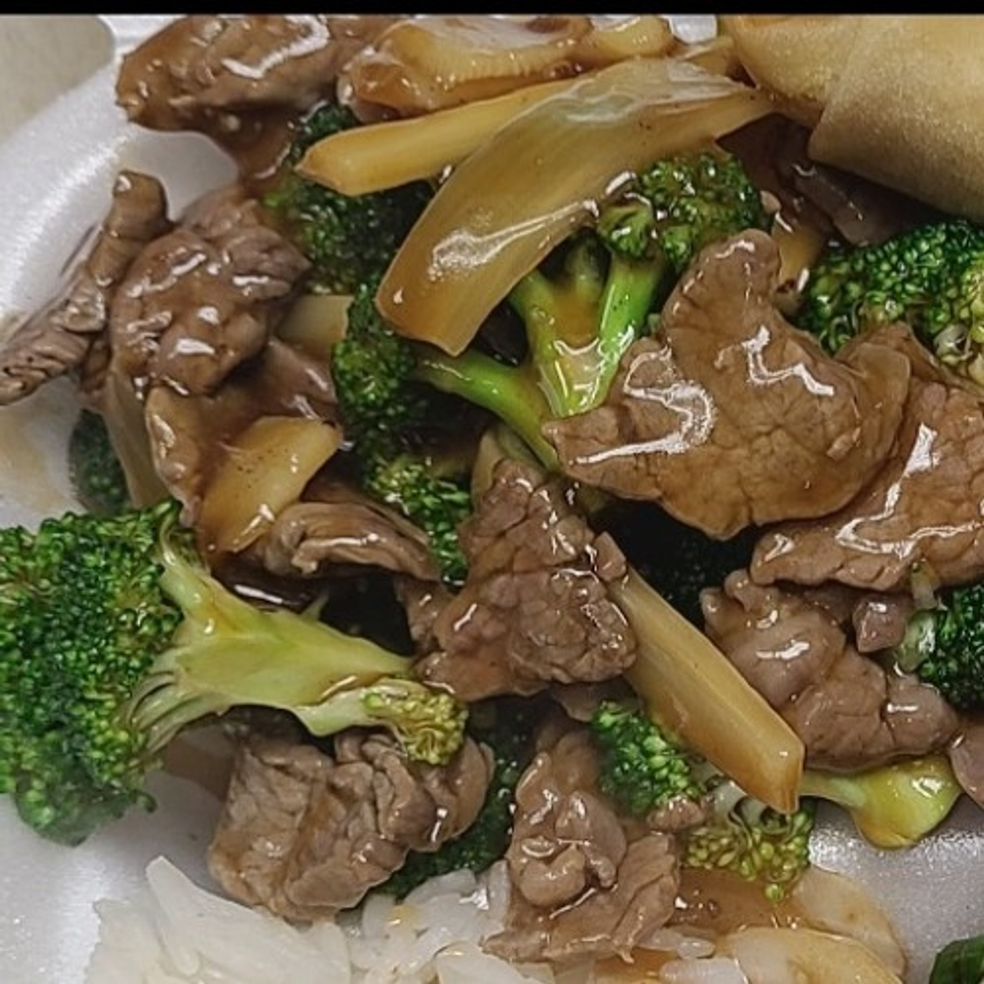 Beef with Broccoli (Quart size serve with rice only)