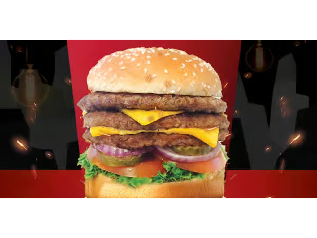Triple Texas Cheeseburger