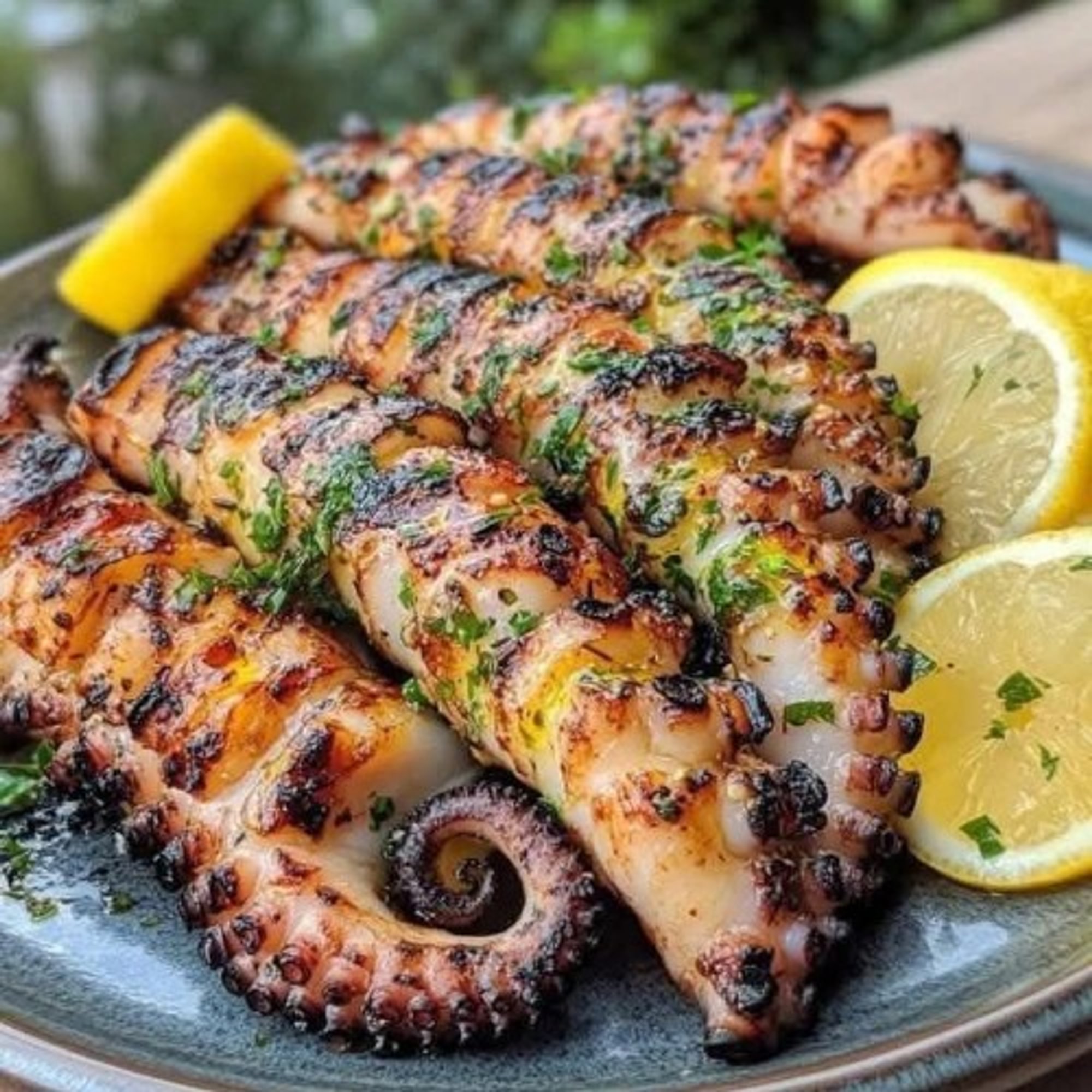 Charcoal Grilled Octopus