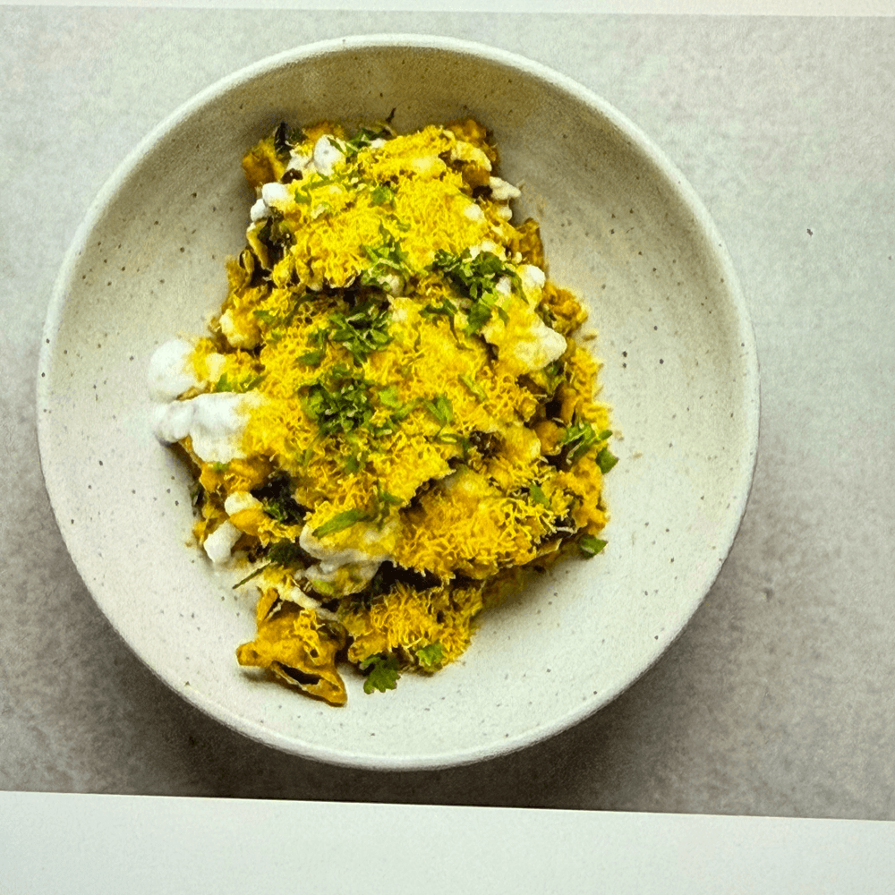 Spinach Pakora Chaat