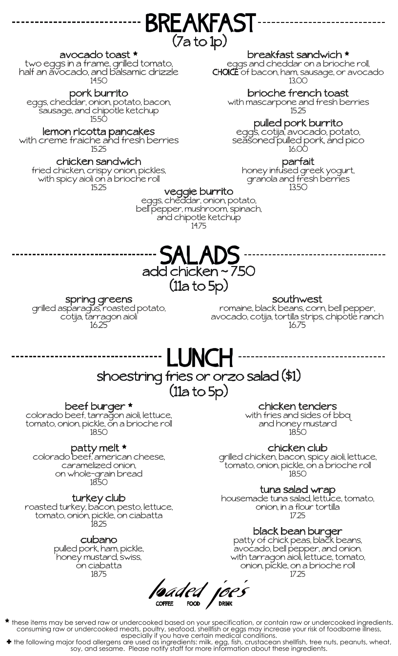 Loaded Joe's - Avon Restaurants Image