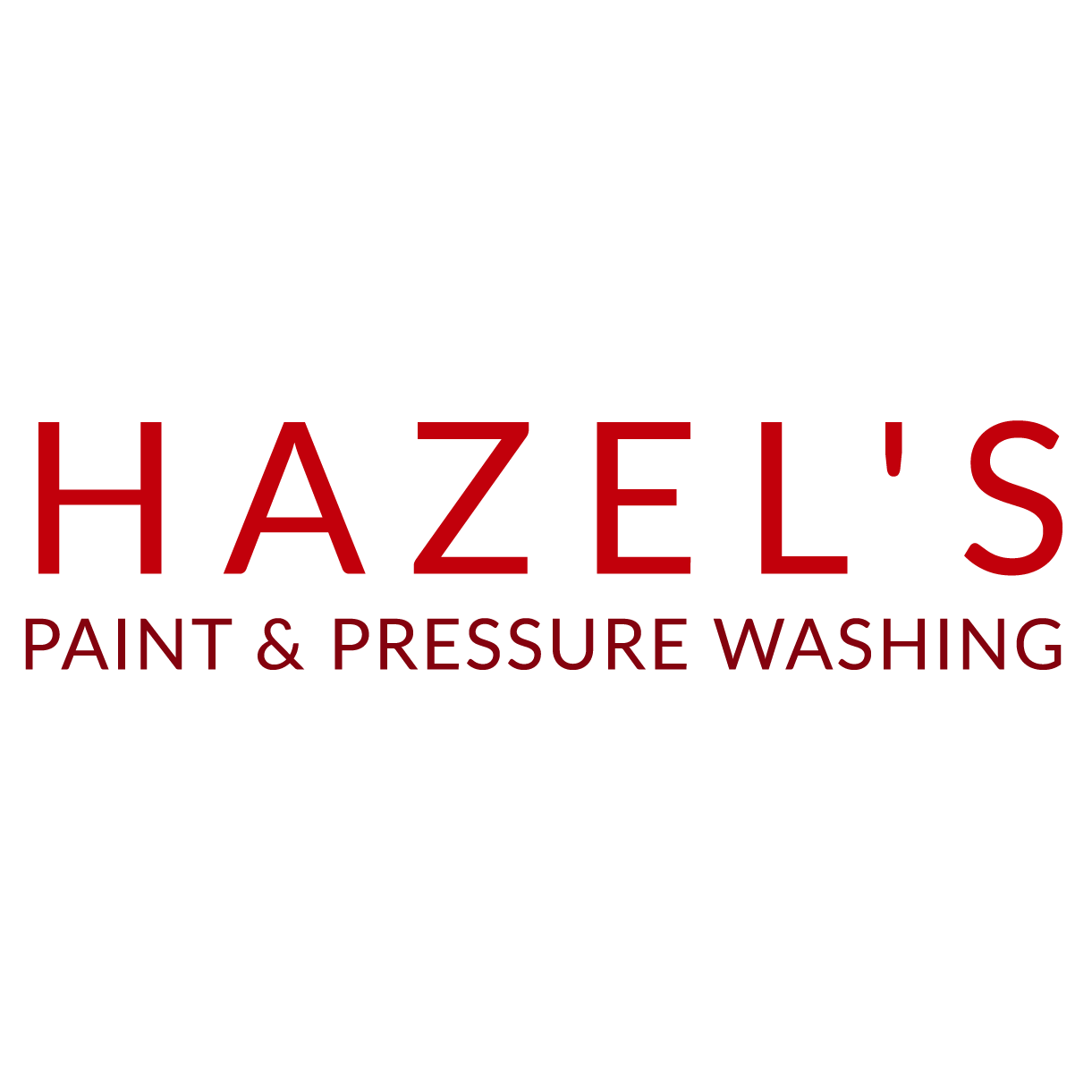 Hazels Paint &amp; Pressure Washing Logo