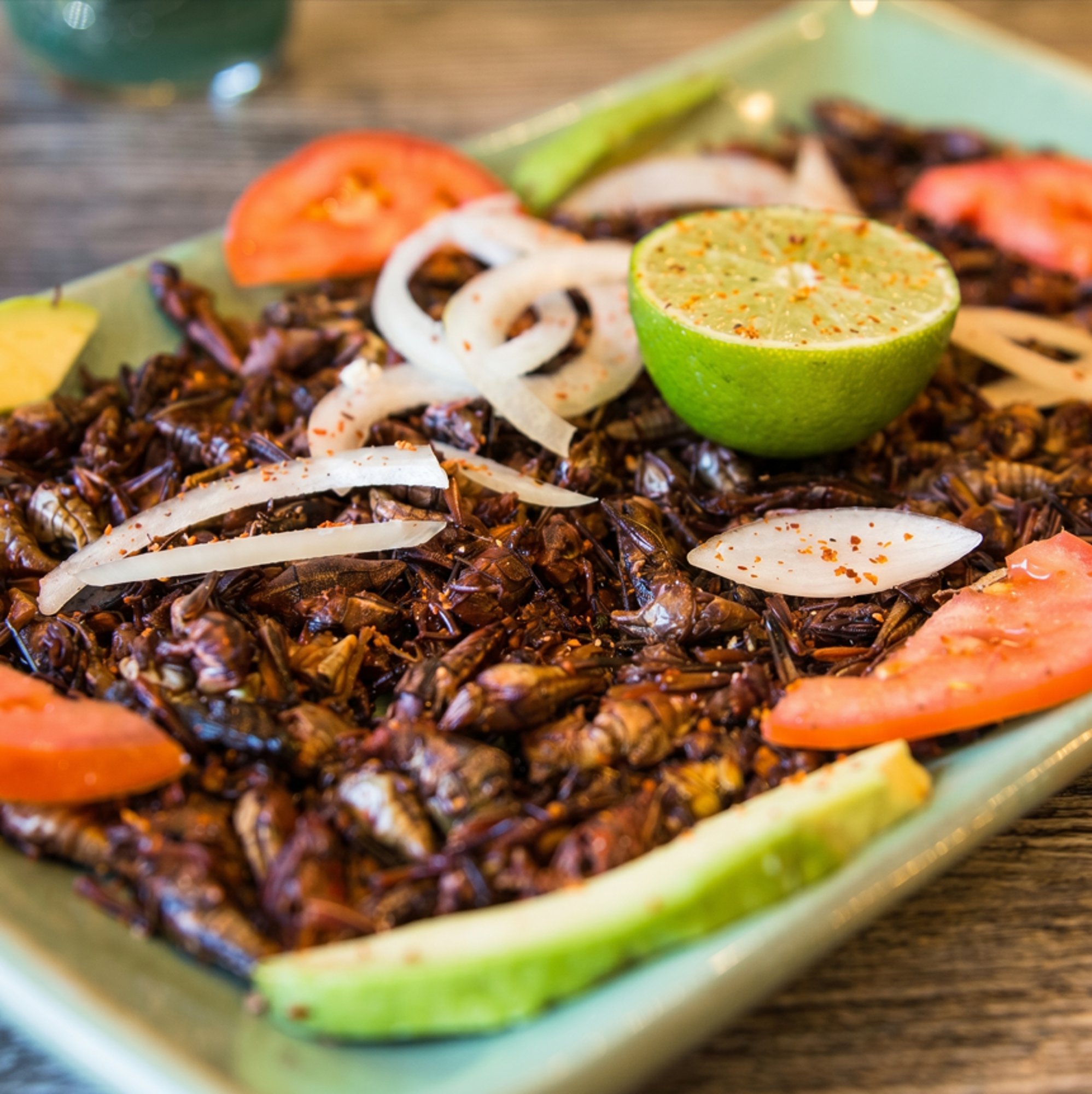 Botana de chapulines