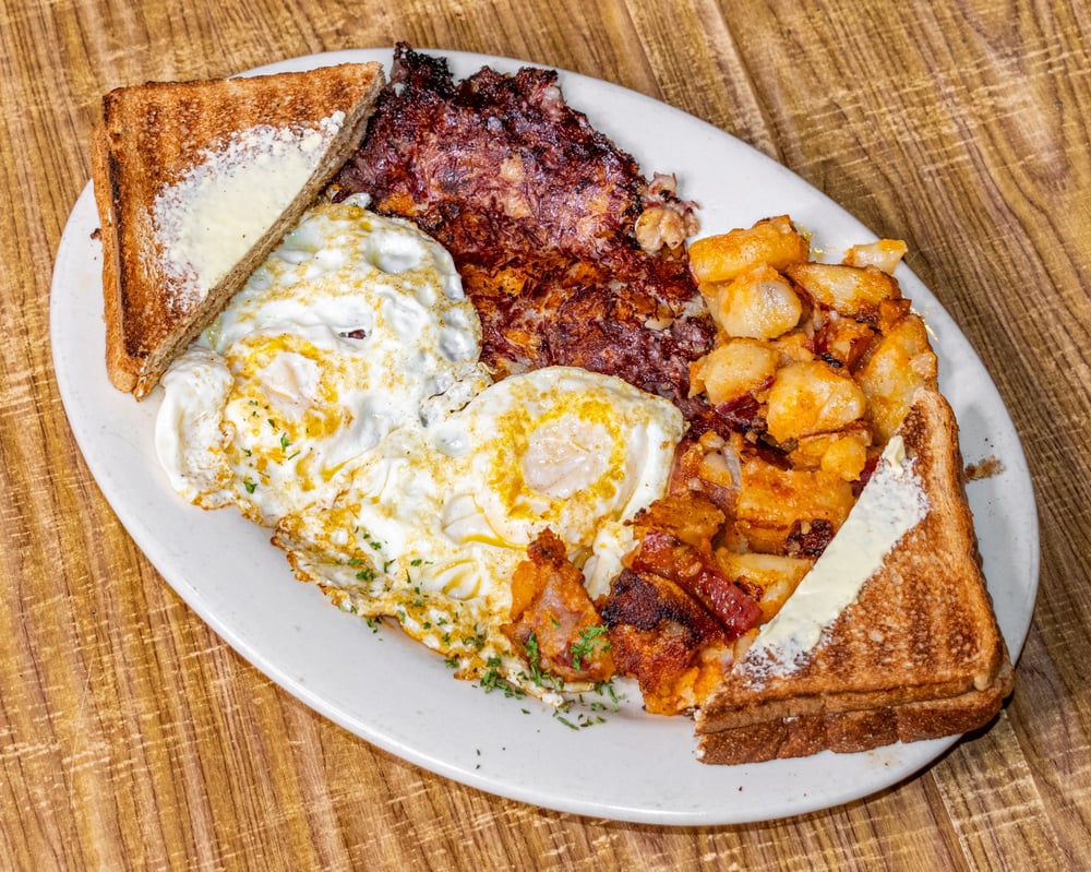 2 Eggs Any Style + Meat Platter