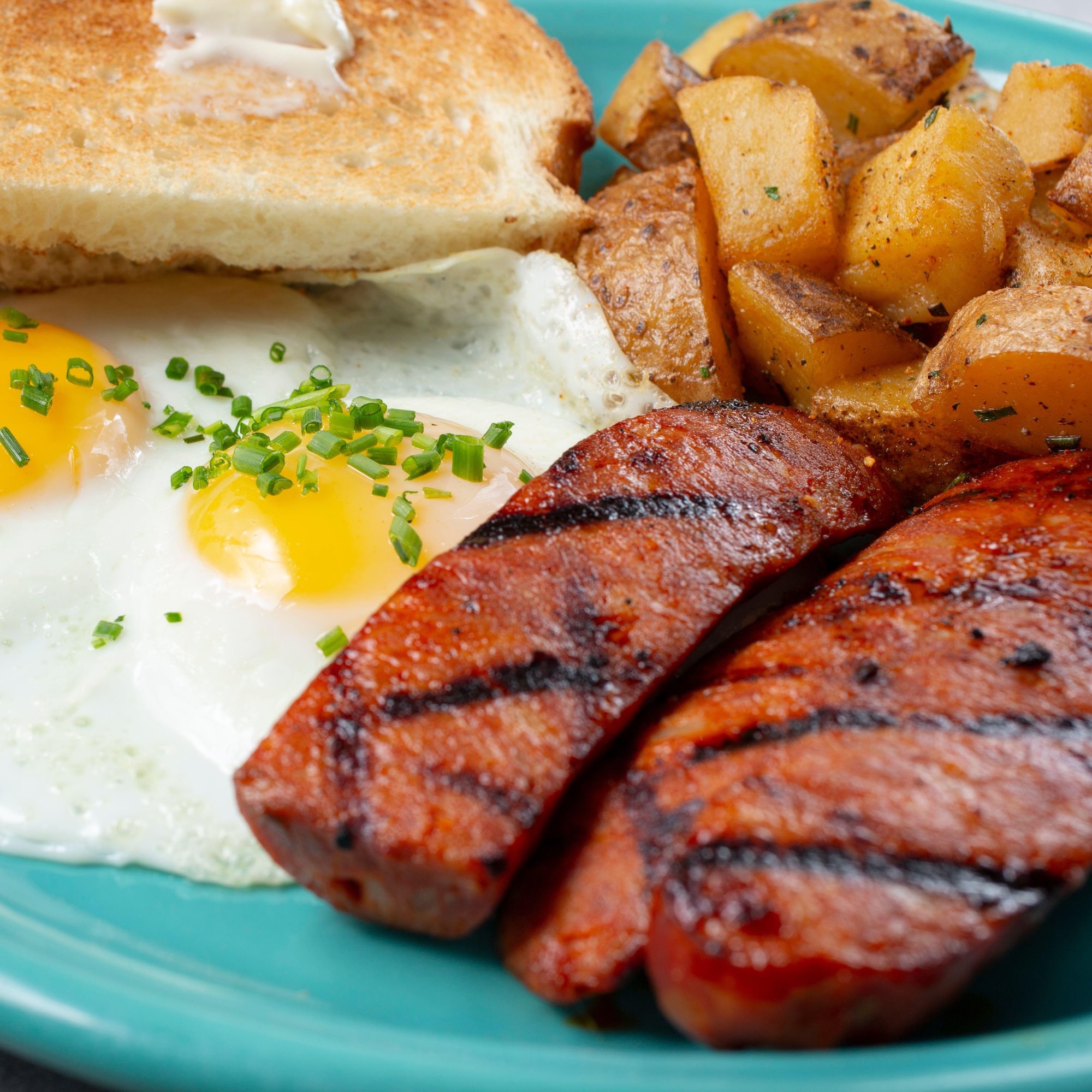 Smoked Sausage & Eggs