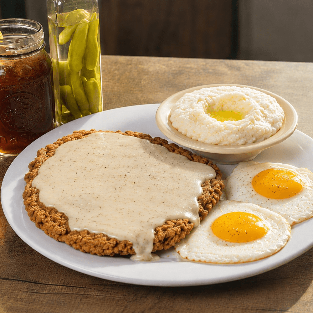 Country Fried Steak & Eggs