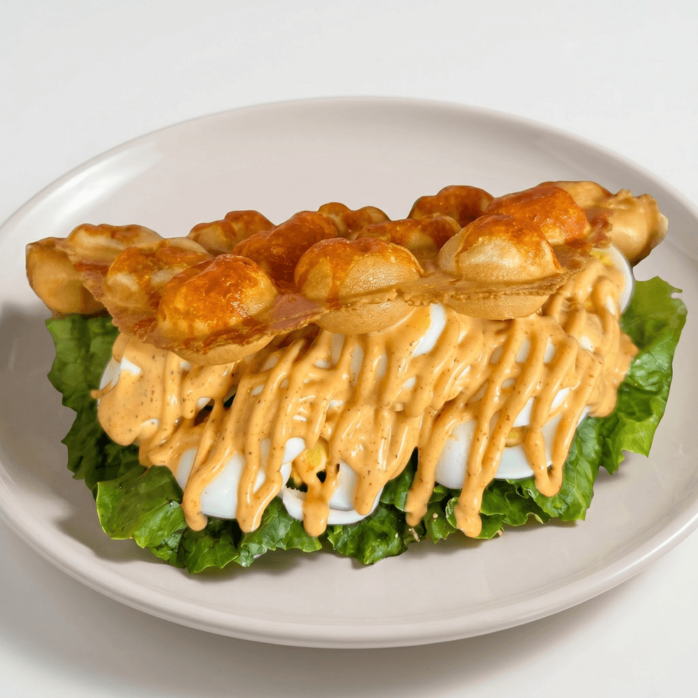 Deviled Egg Waffle