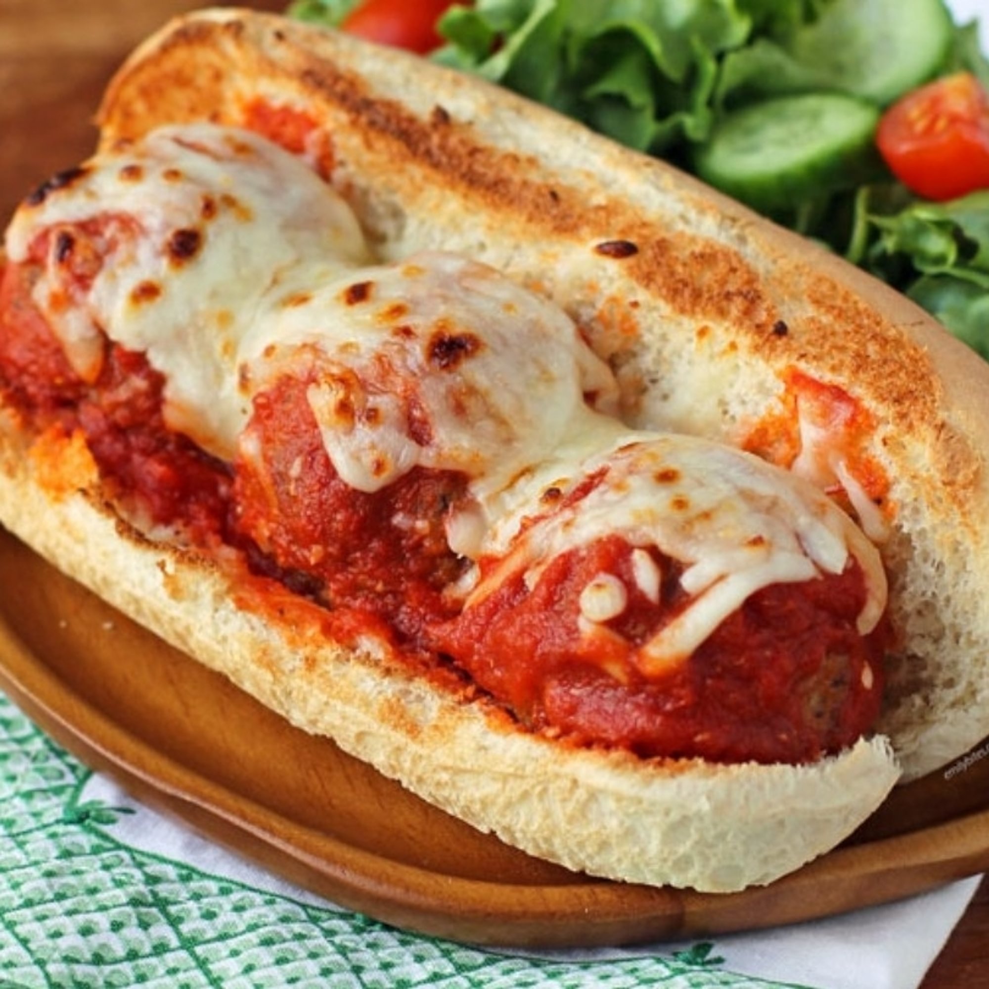 Meatball Parmigiana Sub