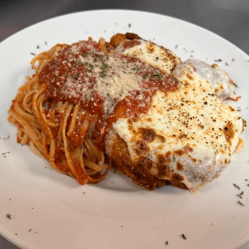 Sn. Chicken Parmesan & Spaghetti