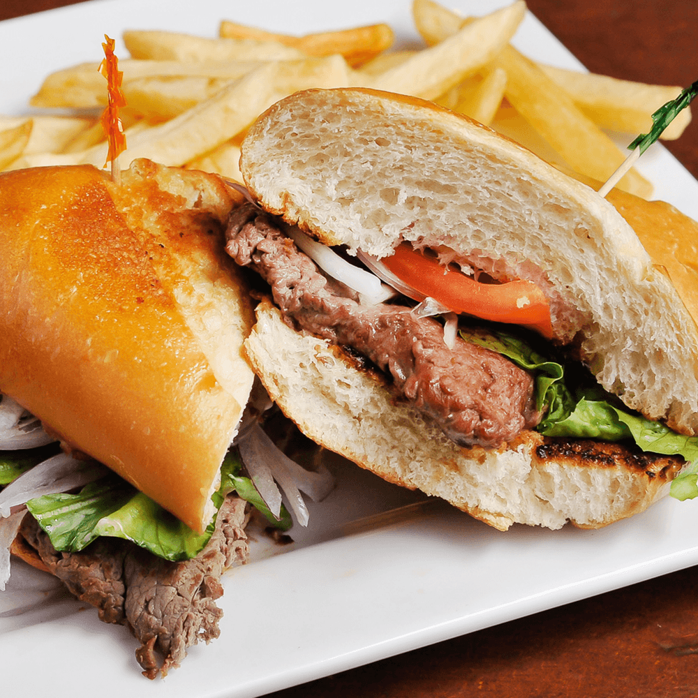 Pan Con Bistec