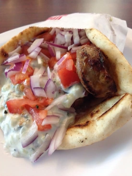 Steak Souvlaki Sandwich