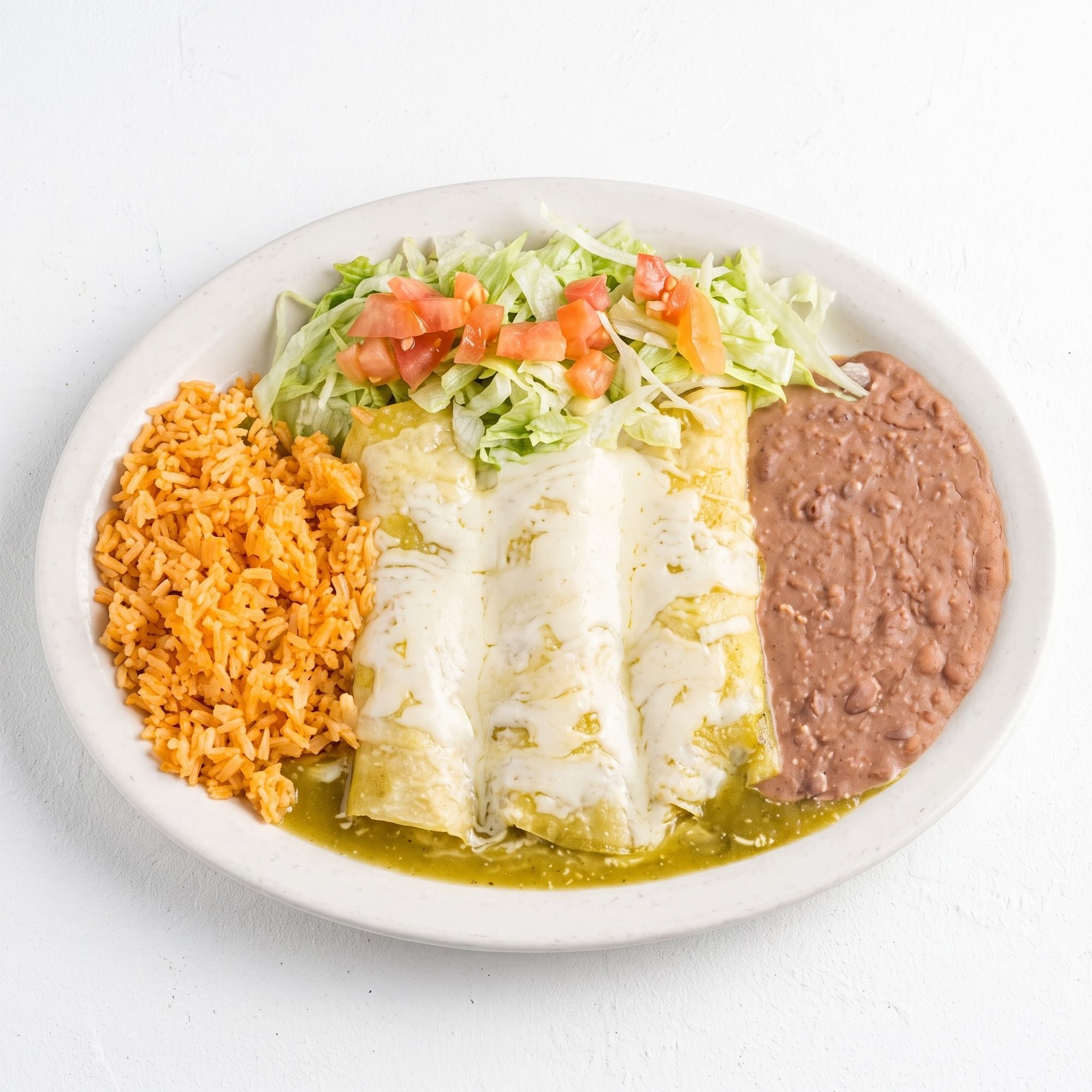 Enchiladas Verdes Plate