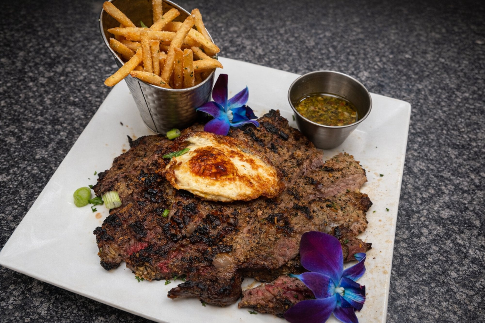 Grilled NY Strip and Fried Egg