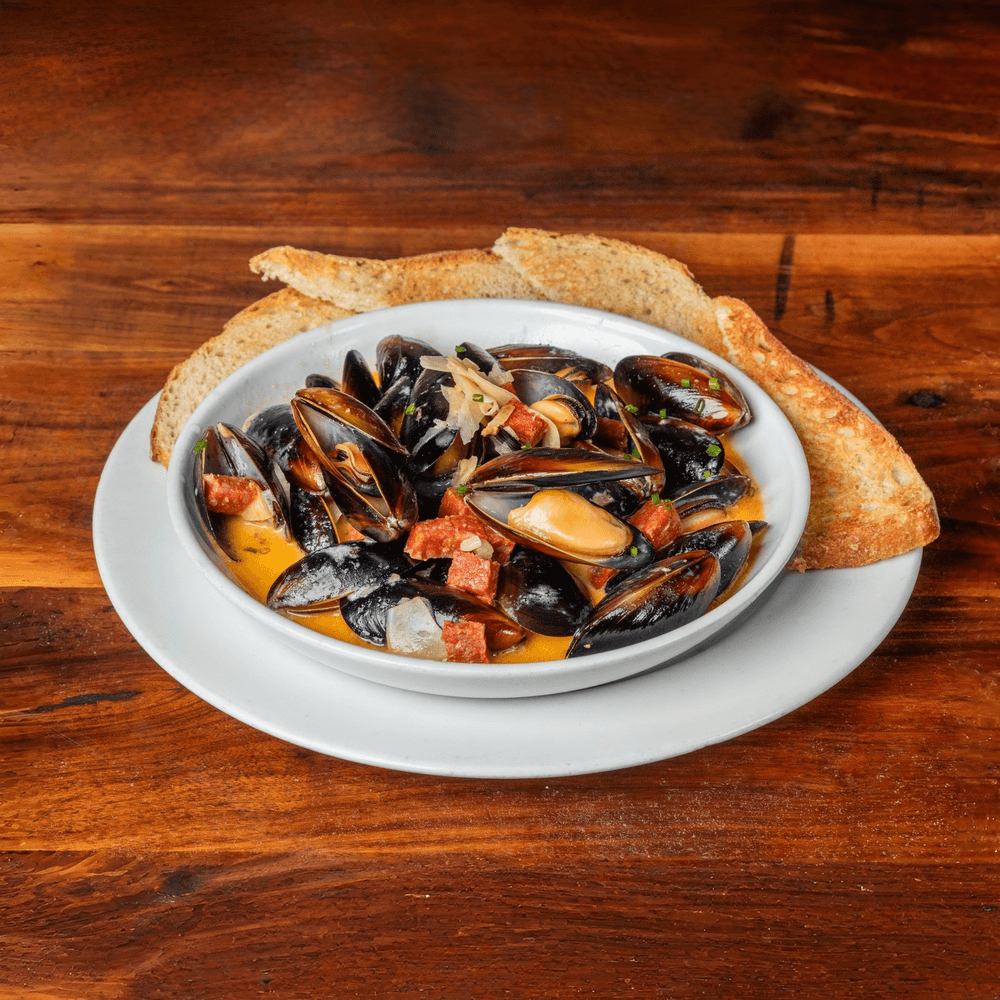 Chorizo Fennel Mussels