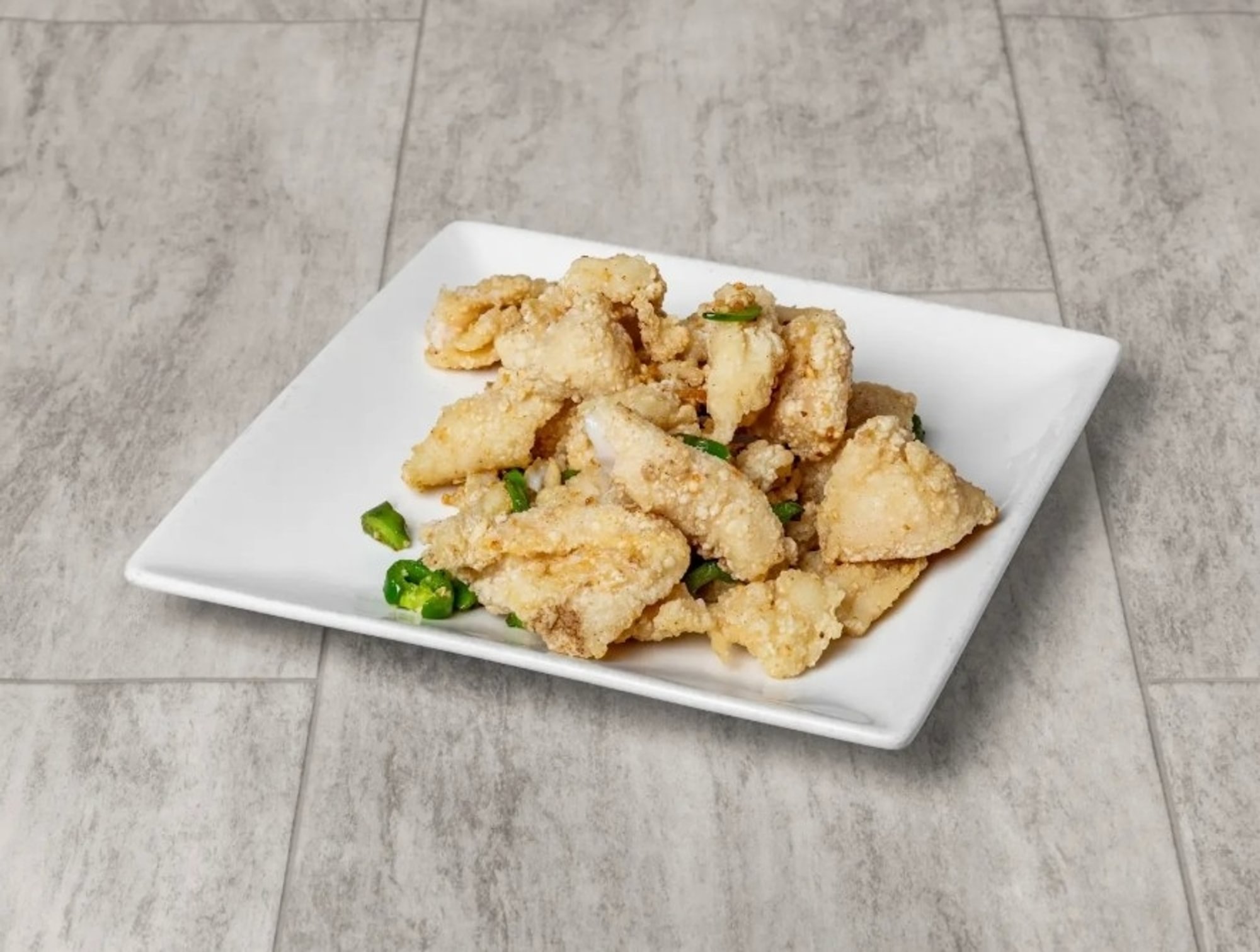Salt & pepper fried fish fillets (lunch) / 椒盐鱼片（午）