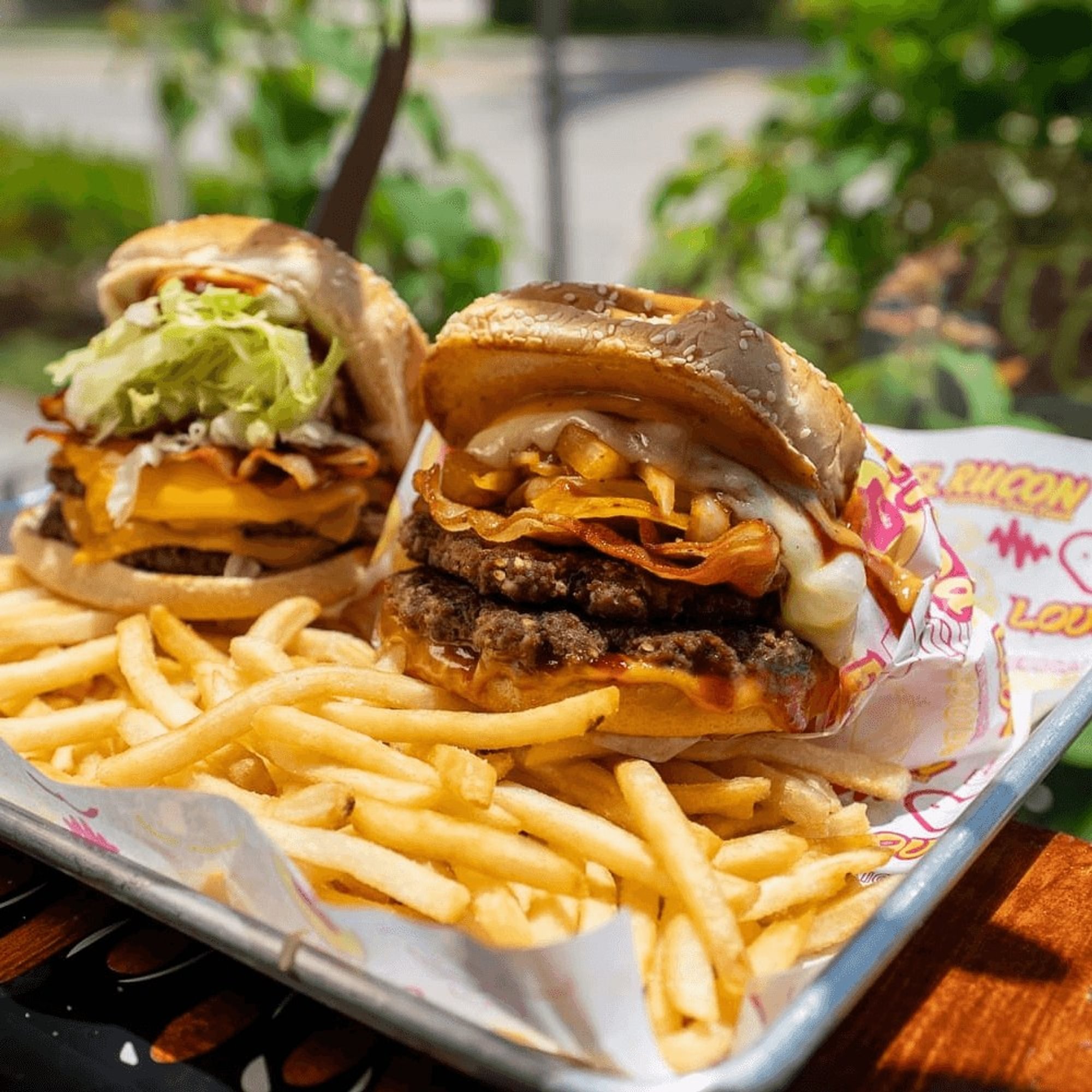 Bandeja De Hamburguesas