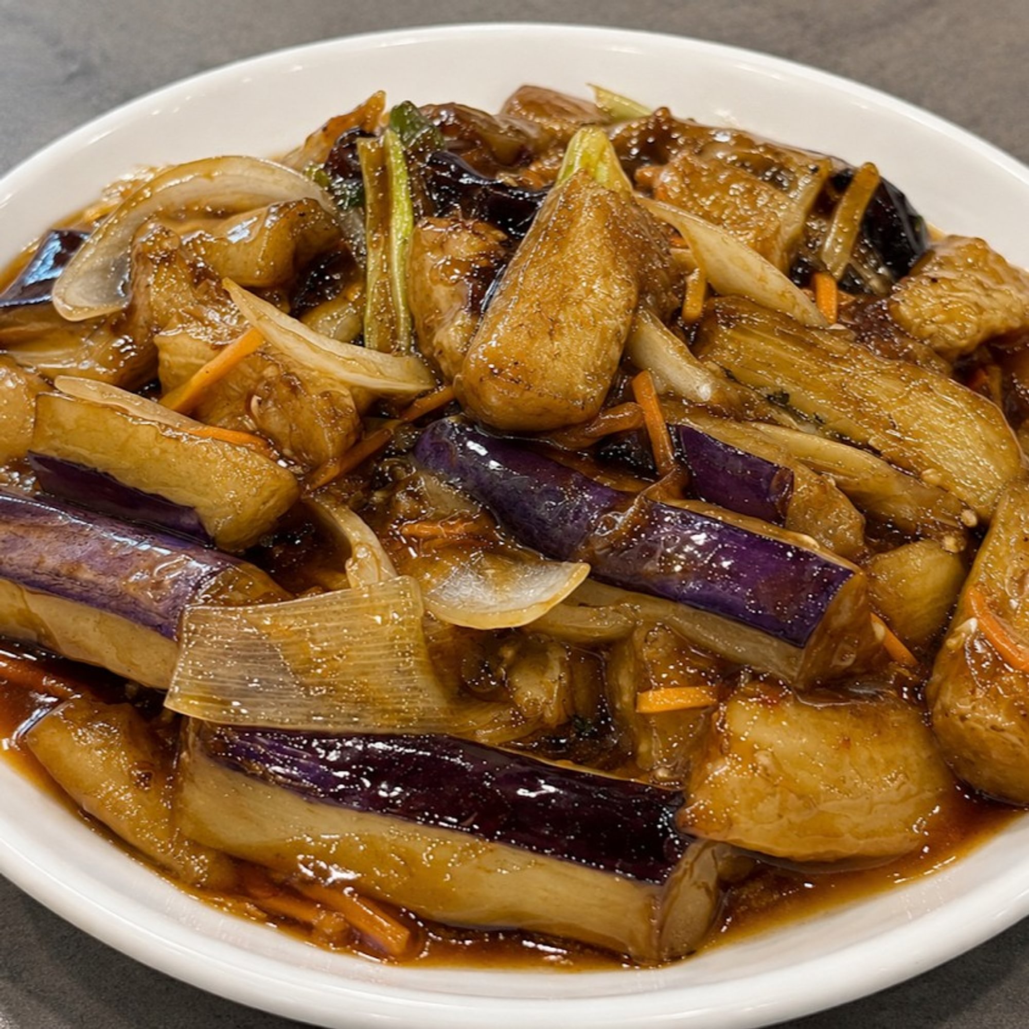Eggplant With Garlic Sauce