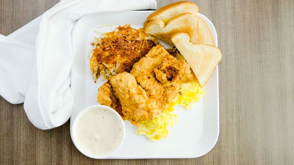Chicken Fried Chicken with 2 Eggs