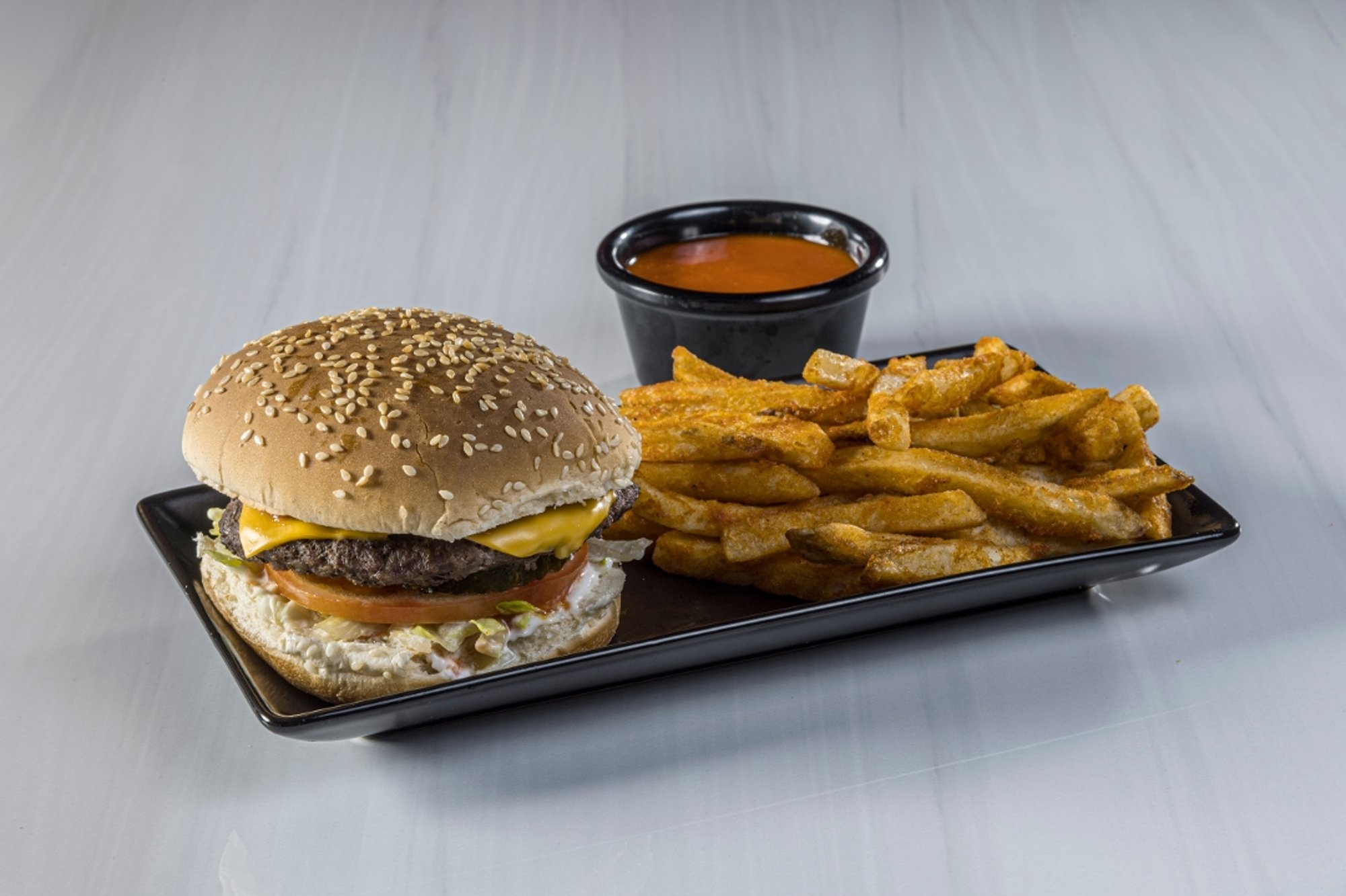 Cheese Burger with Fries