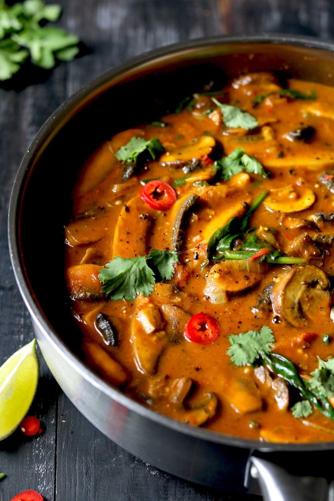 Mushroom Pepper Curry