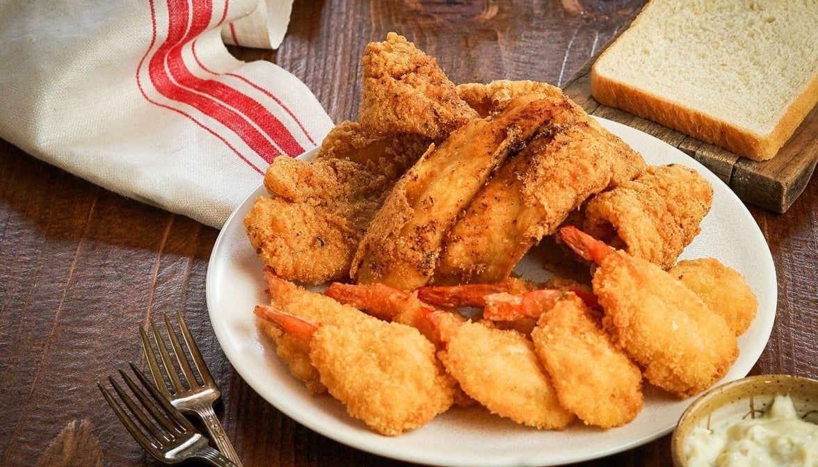 Catfish and Shrimp Combo