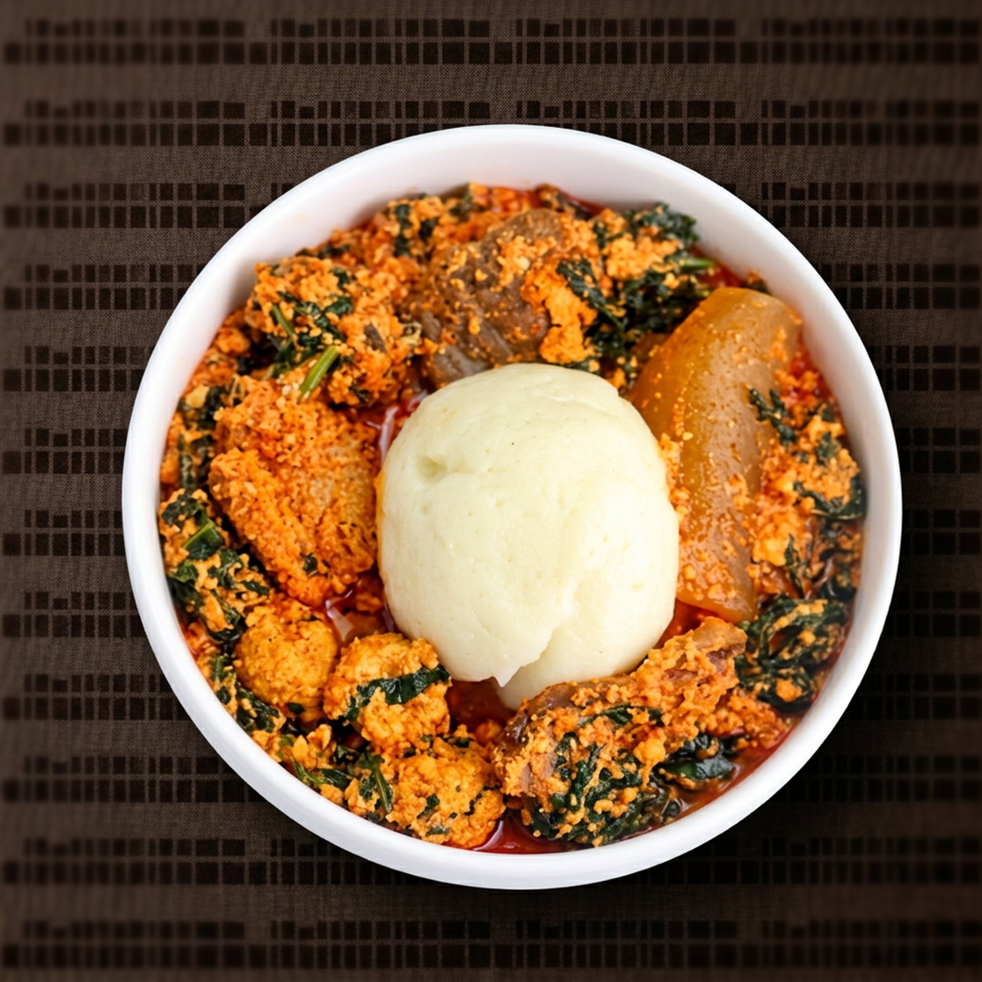 Egusi Soup with Fufu