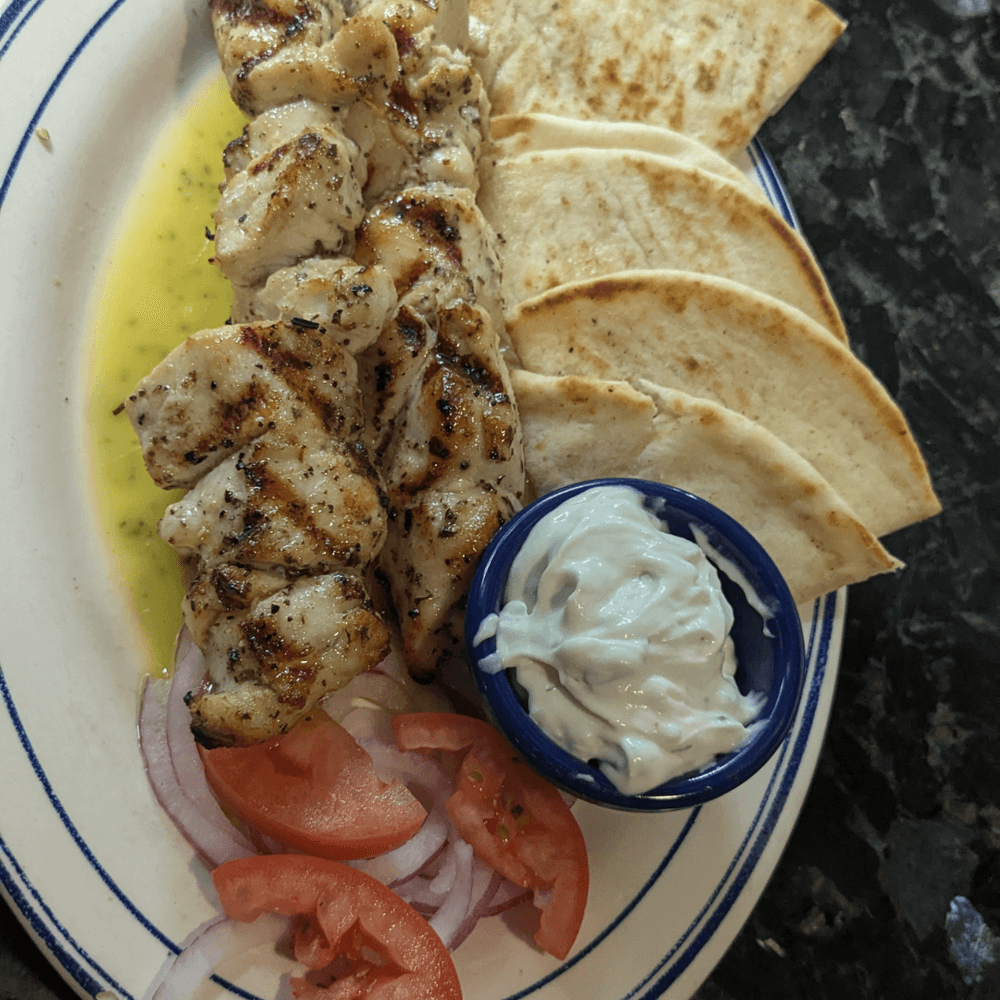 Chicken Souvlaki Plate