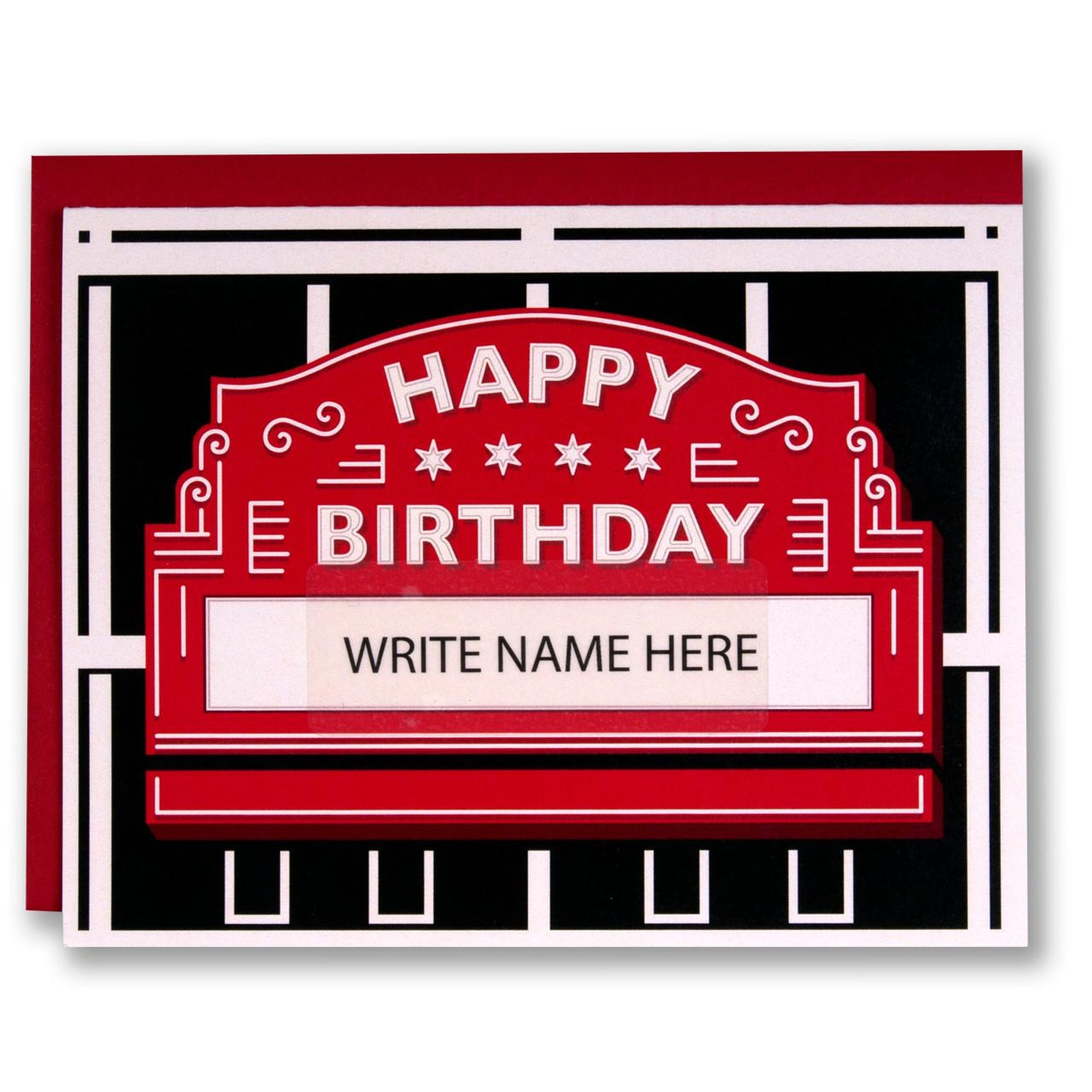 Wrigley Sign Your Name Card