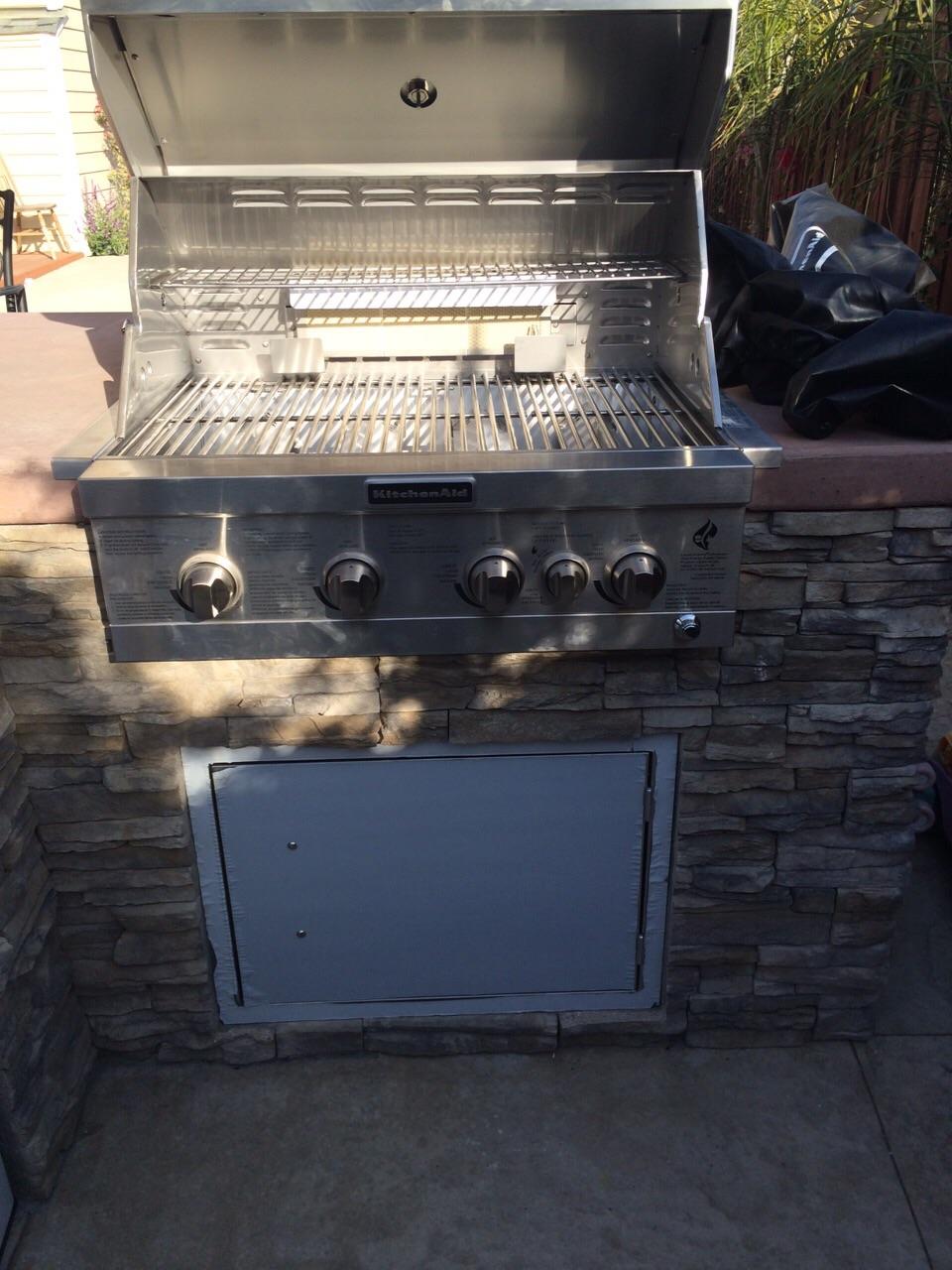 Gas line installation , conversion from propane to natural gas, 
