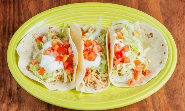(2) soft tacos
