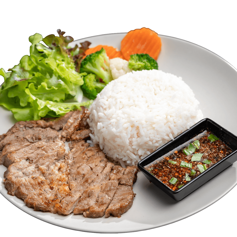 Broken Rice w/ Pork Chops