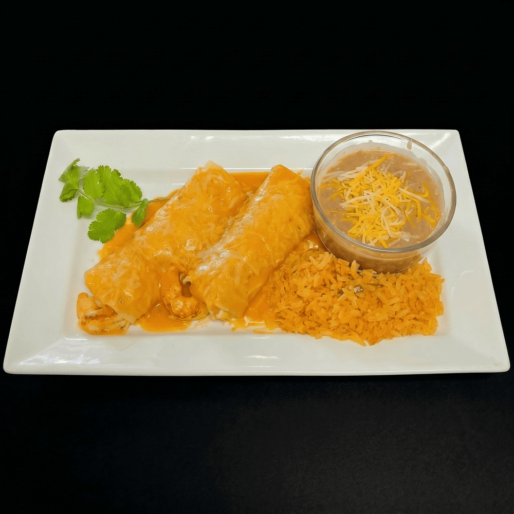 Shrimp Enchiladas Plate