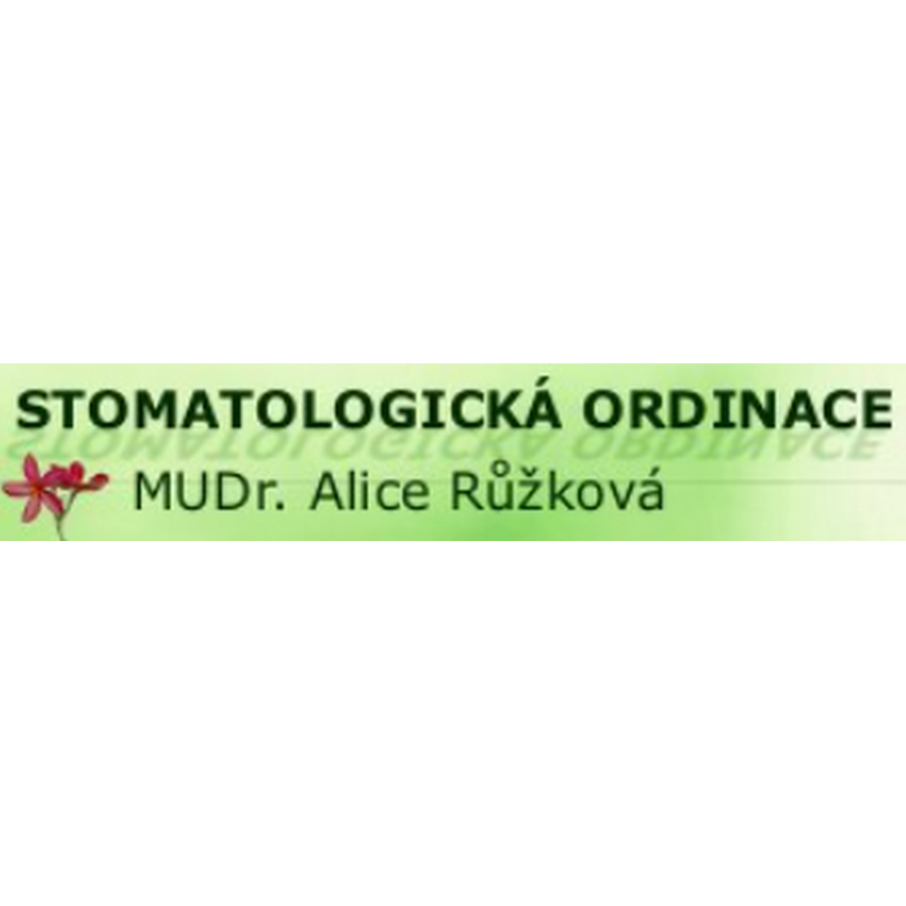 logo Růžková Alice MUDr. zubní lékař