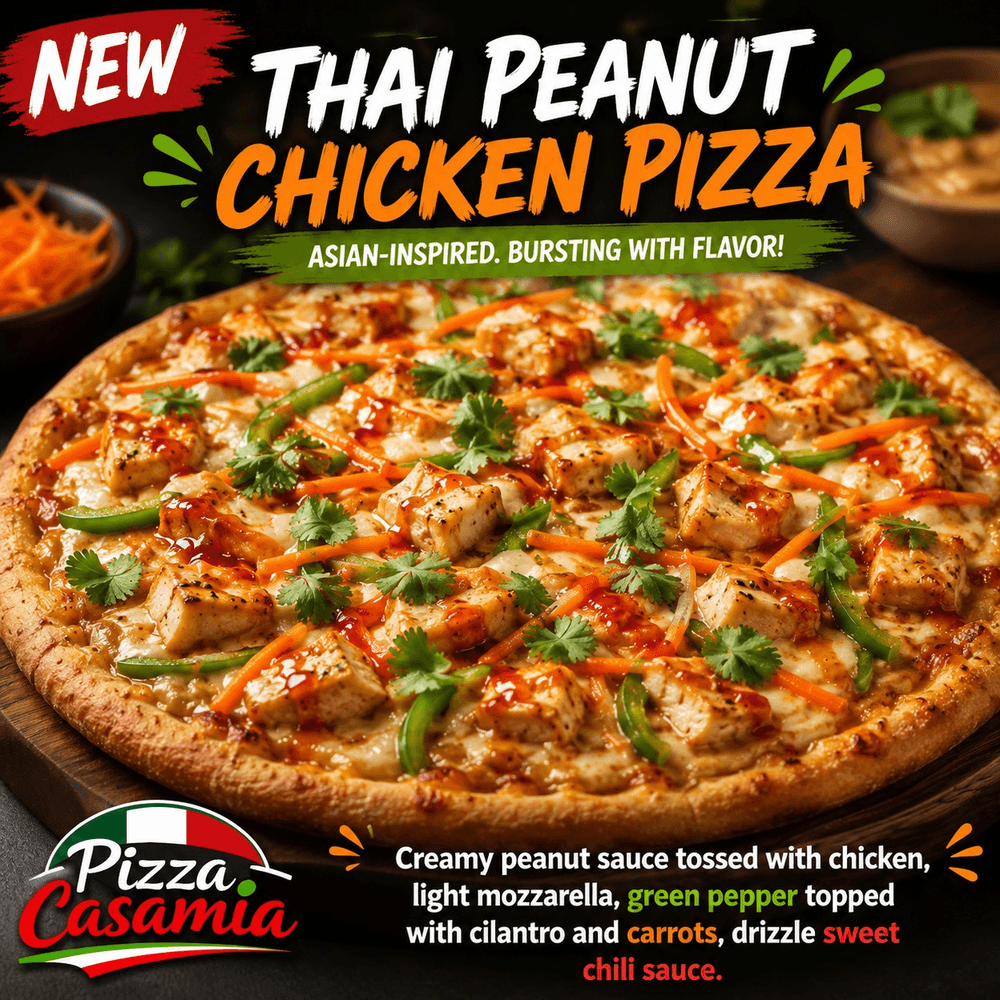 THAI PEANUT CHICKEN PIZZA