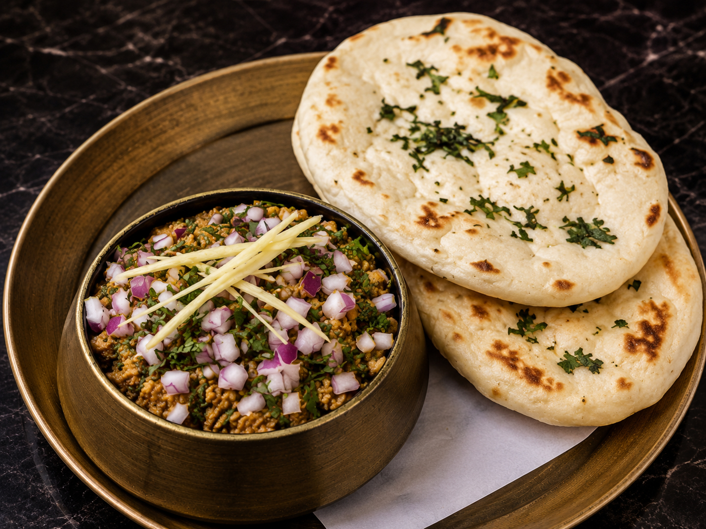 Keema with Kulcha