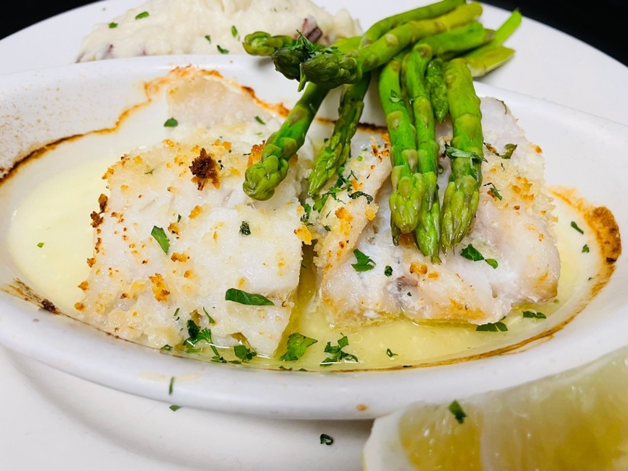Broiled Cod Dinner