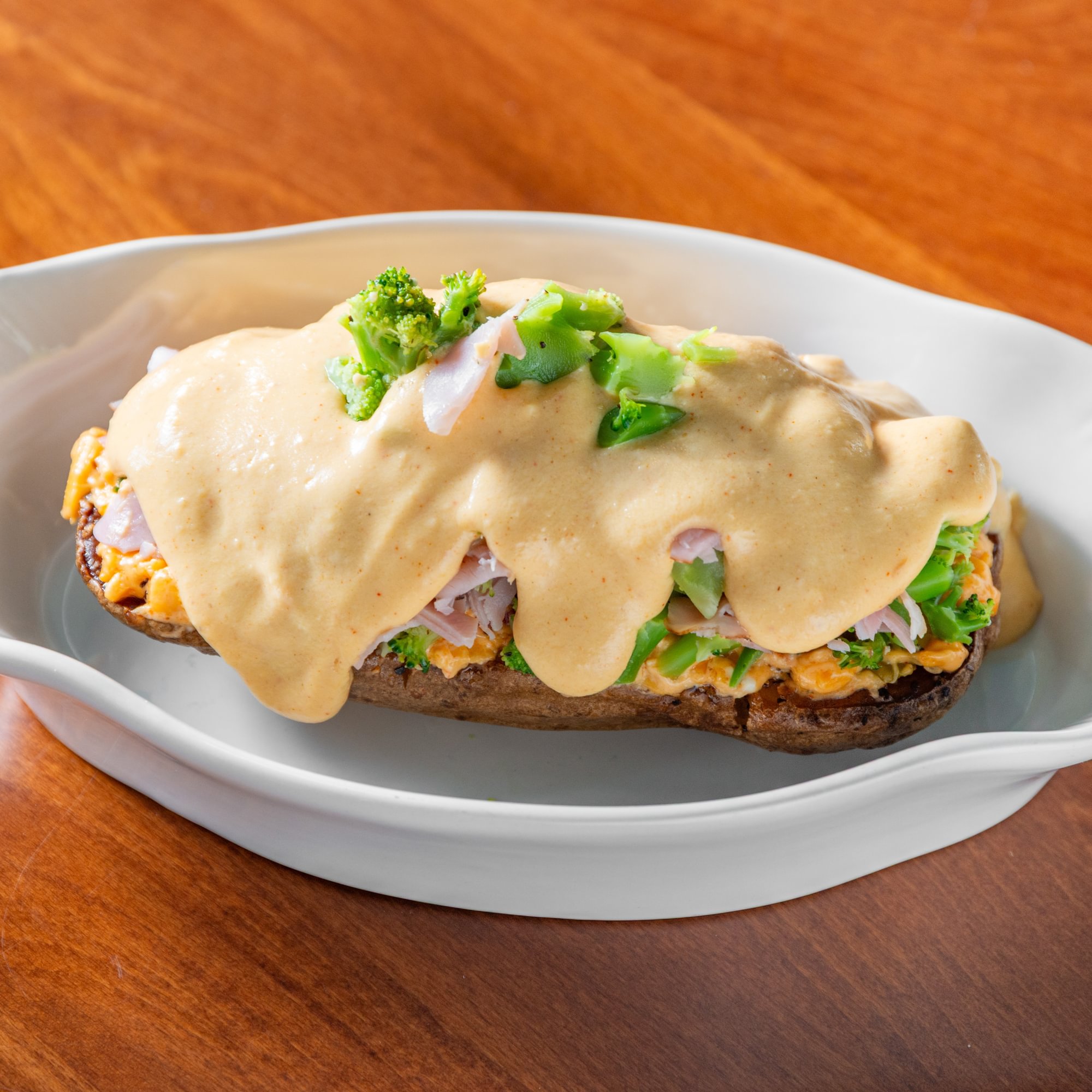 Broccoli, Ham, & Cheese Deli Spud