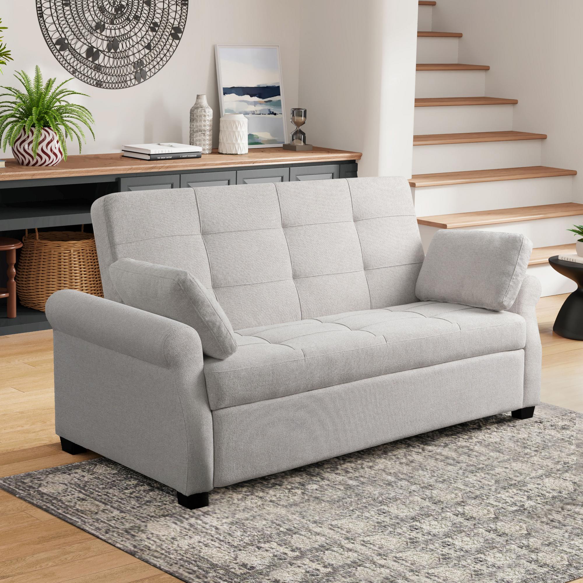 Hampton Queen Convertible Sofa - Oatmeal