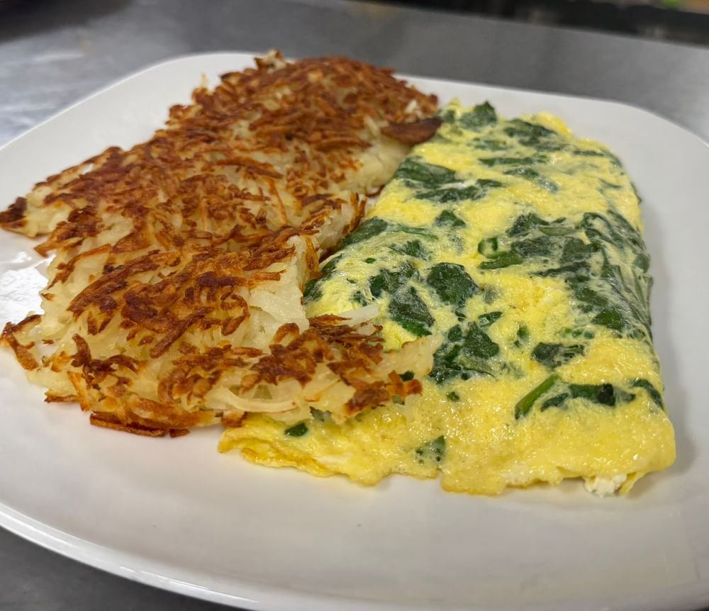 Spinach & Feta Cheese Omelette