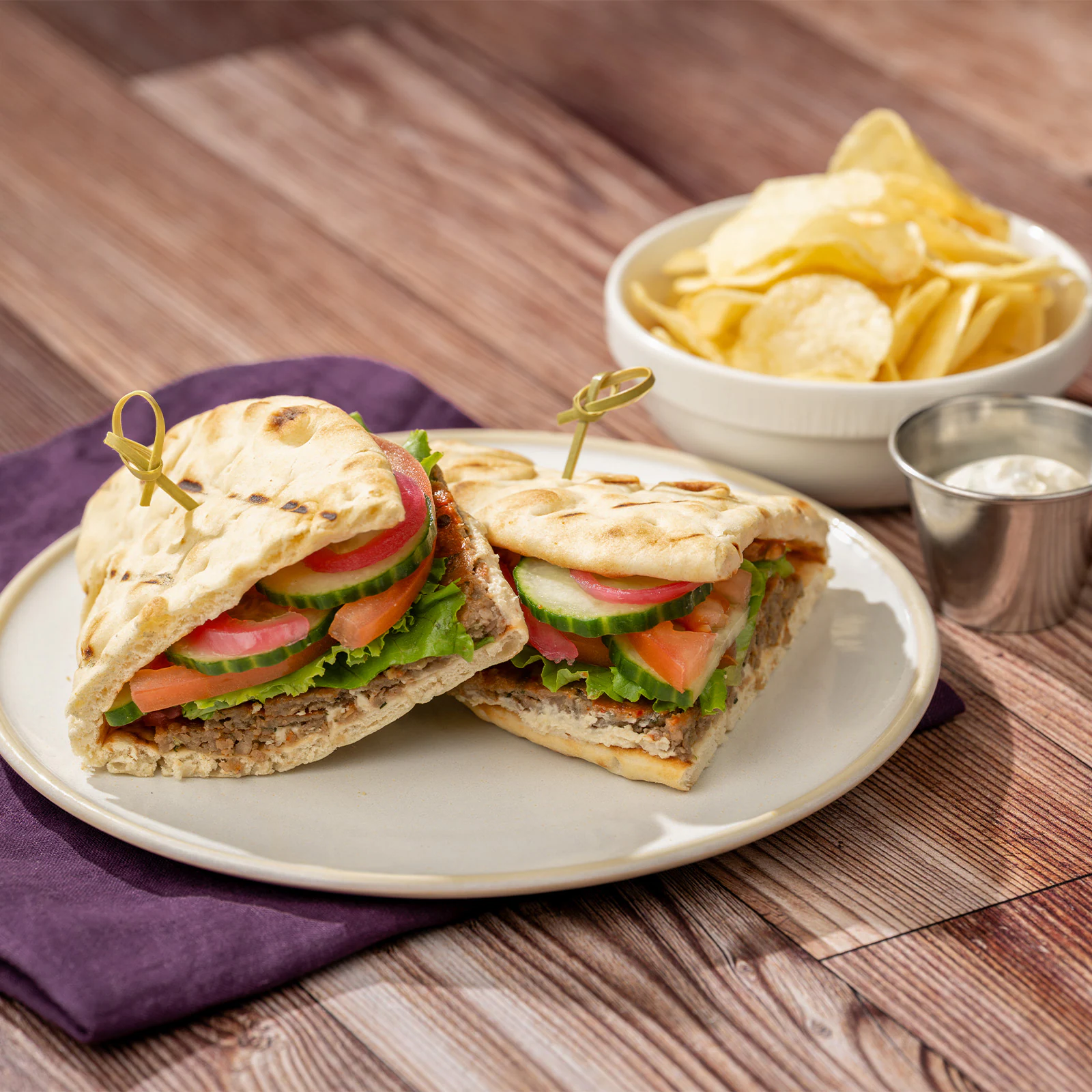 Plant-based Greek Style Pita