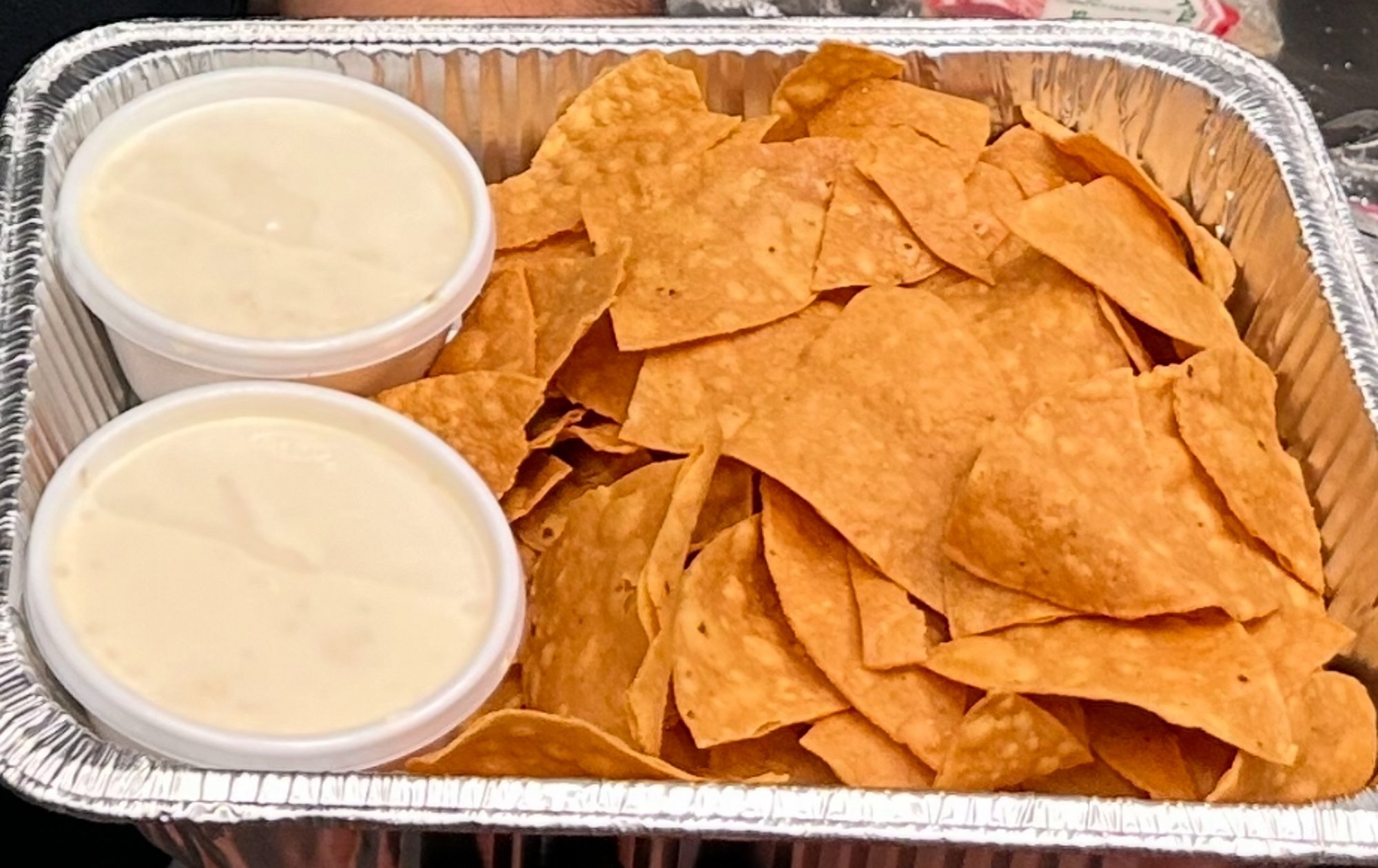 Tray Of Chips & Queso (Half Size)