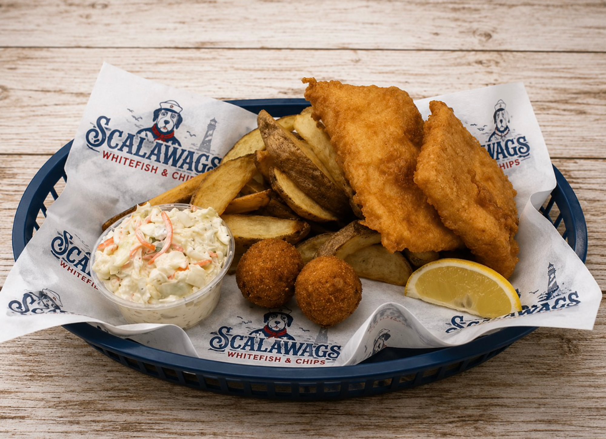 Two Piece Whitefish Basket