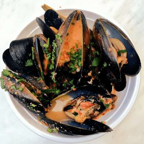 Steamed Mussels