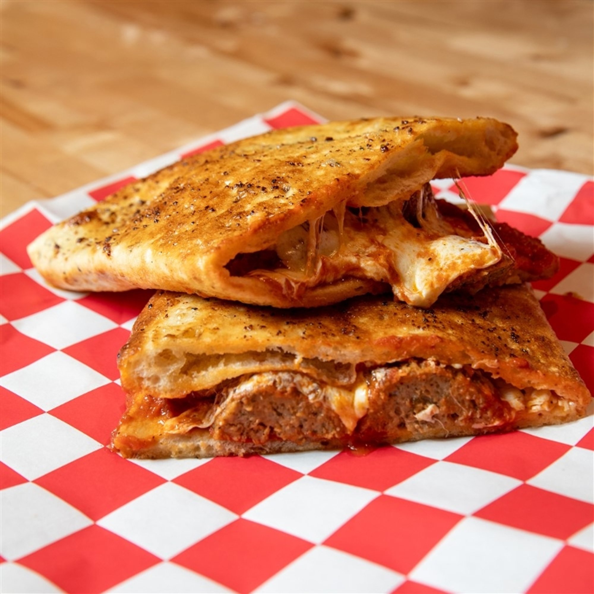 Meatball Parm Pizza Fold