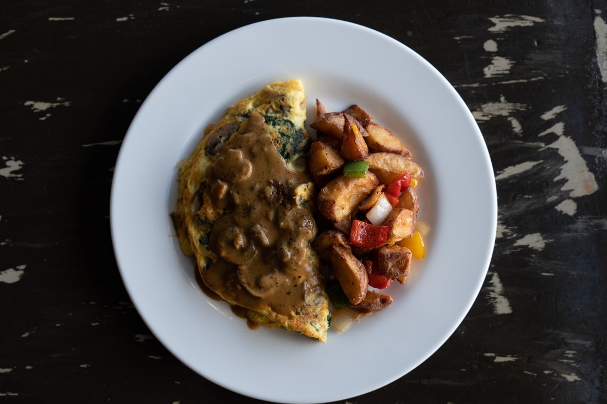 plant based Mushroom Omelette